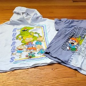 Youth Rugrats cropped tshirt and hoodie